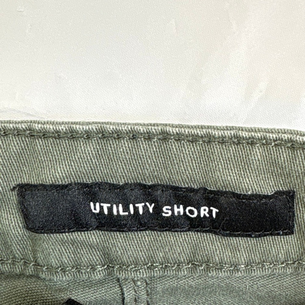 Jones New York Womens Utility Shorts Olive Green Size 4 Cotton Stretch Cargo 7in - Picture 6 of 12